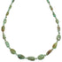 Kingman Turquoise Sterling Silver Native American Bead Necklace RX89053