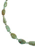Kingman Turquoise Sterling Silver Native American Bead Necklace RX89053