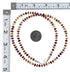 Purple And Orange Oyster Shell Silver Navajo Indian Bead Necklace YX89382