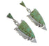 Sterling Silver Turquoise Inlay Southwest Arrowhead Post Dangle Earrings RX89357