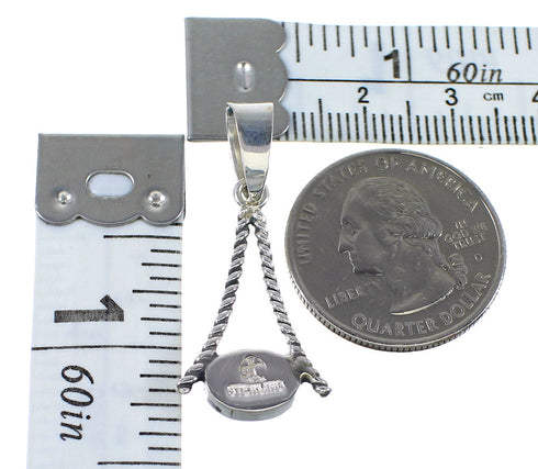 Southwest Turquoise Opal Sterling Silver Pendant RX89435