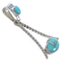Southwest Turquoise Opal Authentic Sterling Silver Pendant RX89436