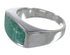 Turquoise Southwest Sterling Silver Ring Size 6 QX86579