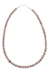 Southwest Sterling Silver Rhodochrosite Bead Necklace AX91276