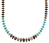 Navajo Multicolor Authentic Sterling Silver Bead Necklace RX91580
