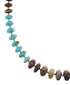 Navajo Multicolor Authentic Sterling Silver Bead Necklace RX91580