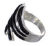 Silver Southwest Jet Ring Size 7-1/4 QX87546