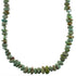 Genuine Sterling Silver Kingman Turquoise Southwestern Bead Necklace AX93841