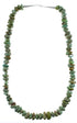 Genuine Sterling Silver Kingman Turquoise Southwestern Bead Necklace AX93841