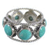 Southwest Turquoise Sterling Silver Ring Size 7-1/4 YX94006