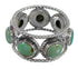 Southwestern Silver Turquoise Ring Size 7-1/4 YX94020