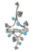 Sterling Silver And Turquoise Southwest Ring Size 8 YX94096
