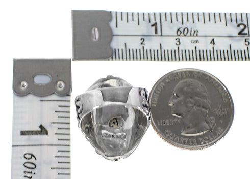 Genuine Sterling Silver Flower Turquoise Southwest Ring Size 5-1/4 RX94052