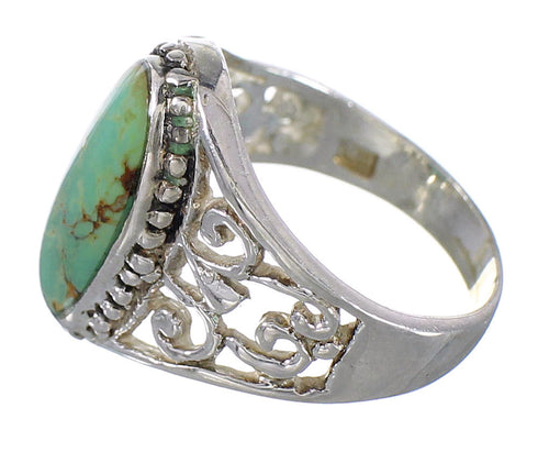 Sterling Silver Southwest Jewelry Turquoise Ring Size 6-1/4 RX94056