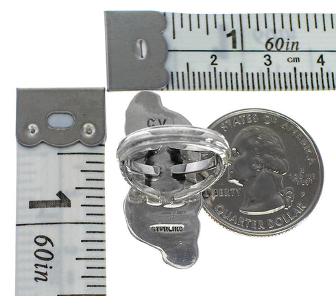 Turquoise Authentic Sterling Silver Southwest Ring Size 5-3/4 RX94113