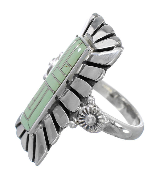 Sterling Silver Turquoise Southwest Ring Size 6 FX93706