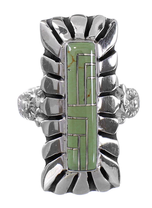 Turquoise Sterling Silver Ring Size 6 AX94070