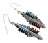 Turquoise Coral Needlepoint Water Wave Hook Dangle Earrings PX33007