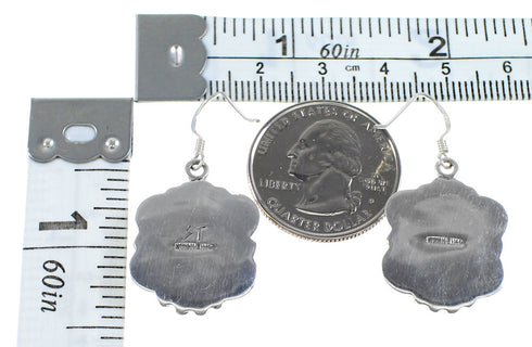 Multicolor Native American Design Sterling Silver Earrings YS67113