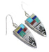 Multicolor Sterling Silver Jewelry Southwest Hook Earrings YS73233