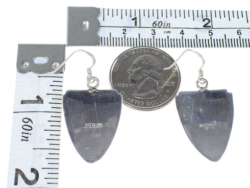 Multicolor Sterling Silver Jewelry Southwest Hook Earrings YS73233