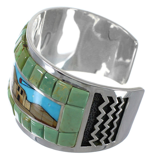 Native American Village Or Pueblo Design Multicolor Bracelet NX27221