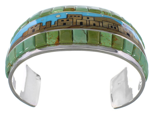 Native American Village Or Pueblo Design Multicolor Bracelet NX27221