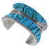 Southwest Turquoise Dragonfly Sterling Silver Cuff Bracelet CX49961