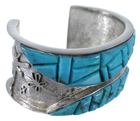 Turquoise Dragonfly Jewelry Sterling Silver Cuff Bracelet MX27126