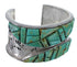 Dragonfly Sterling Silver Turquoise Inlay Cuff Bracelet MX27134