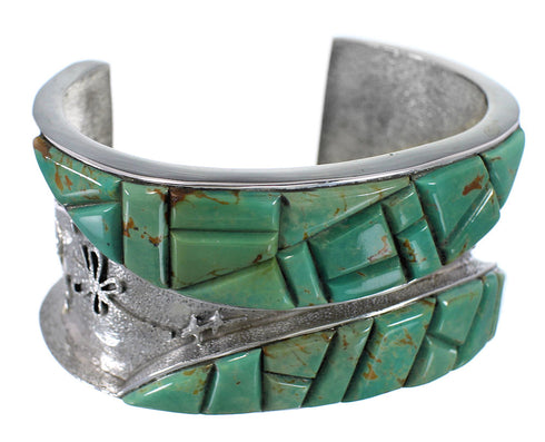 Dragonfly Sterling Silver Turquoise Jewelry Cuff Bracelet MX27136