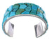 Sterling Silver Southwest Turquoise Inlay Cuff Bracelet FX27325