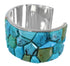 Sterling Silver Turquoise Inlay Southwest Cuff Bracelet FX27328