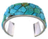 Sterling Silver Turquoise Inlay Southwest Cuff Bracelet FX27328