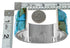 Sterling Silver Turquoise Inlay Southwest Cuff Bracelet FX27328
