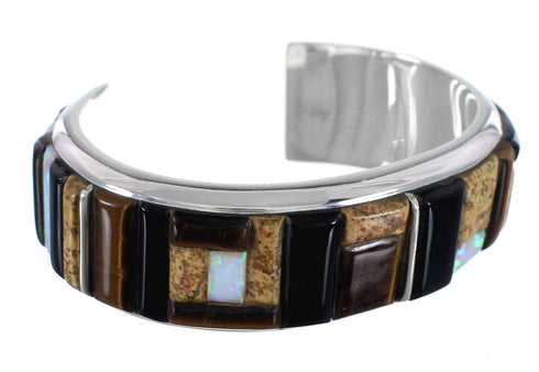 Multicolor And Sterling Silver WhiteRock Rocky Trails Bracelet DS53516