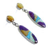 Southwest Post Dangle Multicolor Sterling Silver Earrings BW63102