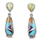 Multicolor Southwest Post Dangle Sterling Silver Earrings PS63064