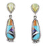 Multicolor Southwest Post Dangle Sterling Silver Earrings PS63064