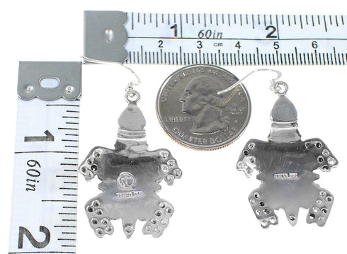 Turquoise Multicolor Inlay Turtle Hook Dangle Earrings AX23800