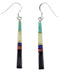 Southwestern Multicolor Inlay Hook Dangle Earrings BW76154