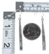 Genuine Sterling Silver Multicolor Inlay Hook Dangle Earrings BW76152