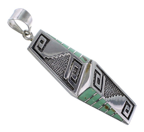 Southwest Turquoise Sterling Silver Pendant GS58536