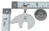 Southwest Multicolor Bear Inlay Slide Silver Pendant BW73397