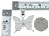 Multicolor Inlay Sterling Silver Butterfly Pendant MX21884