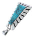 Genuine Sterling Silver Turquoise Inlay Pendant BW71033