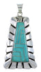 Sterling Silver Turquoise Slide Pendant OS58515