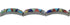 Southwest Multicolor Silver Link Bracelet MX22158