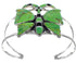 Mojave Turquoise Multicolor Butterfly Silver Cuff Bracelet EX27510