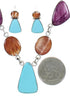Multicolor Southwest Link Necklace Earring Set PS61238